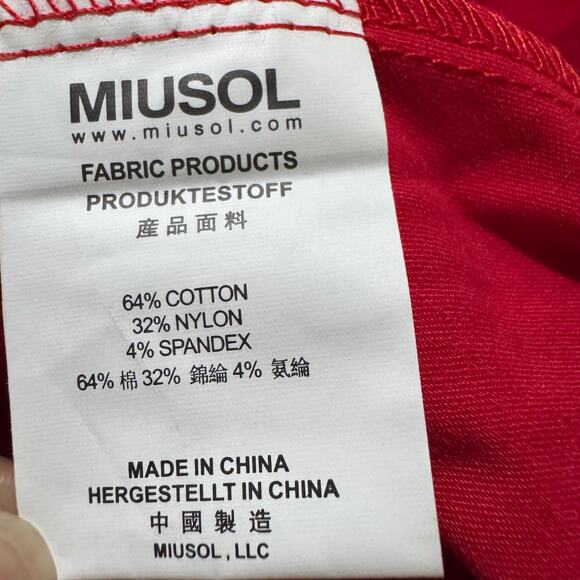 MIUSOL Retro Style Fit & Flare Stretchy Dress Red Classic Romantic Rockabilly XL - Picture 9 of 10